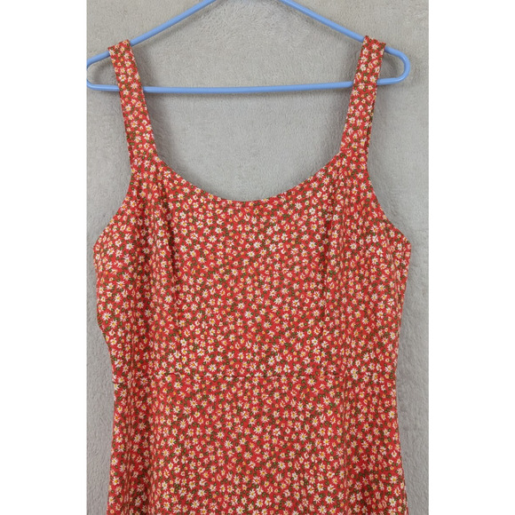 Free People Red Floral Midi Dress - Picture 2 of 8